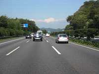 東北道は、すいてました。