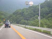 峠道のドライブが楽しかったです。