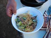 野菜炒めです。