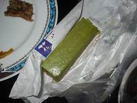 抹茶のチーズケーキです。