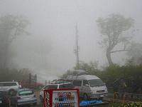 霧がかかってました。