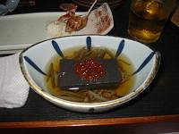 胡麻豆腐です。