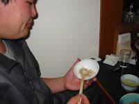 オカズがないので醤油ご飯です。(笑)