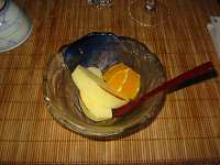 食後のフルーツです。