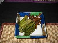 野沢菜漬け、山牛蒡漬けです。