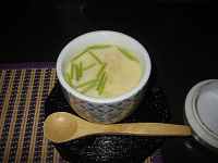 蟹と帆立の茶碗蒸しです。