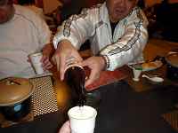 宿からサービスのビールです。