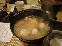 つみれと茸の霙鍋・水菜・大根卸しです。