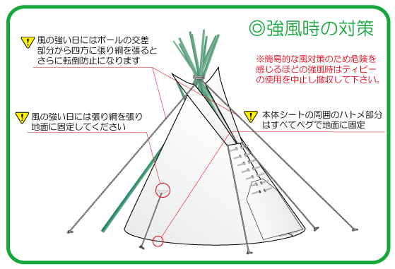 防風対策