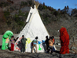 「ガチャピン・ムックのはじめてをまなぼう」撮影風景