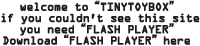 ̃TCgɂFLASH PLAYERKvł